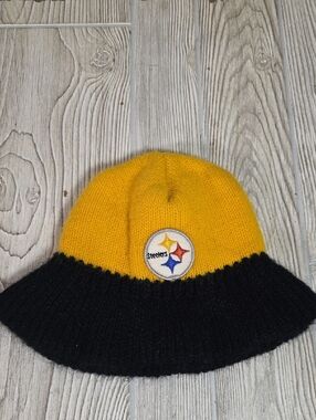 Vintage Style NFL Pittsburgh Steelers Knit Beanie Bucket Hat